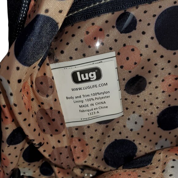 Lug Ranger Tote Shoulder Bag Zippered Navy Blue Diaper Carry-On Travel Beach - Picture 7 of 8